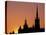 Sunset, Stockholm, Sweden-Russell Young-Premier Image Canvas