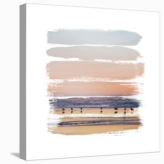 Sunset Stripes II-Laura Marshall-Stretched Canvas