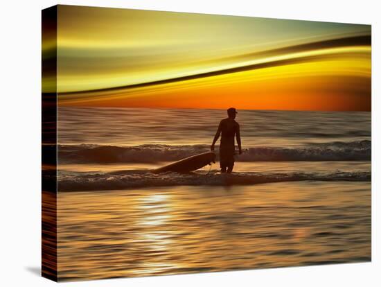 Sunset Surfer-Josh Adamski-Premier Image Canvas