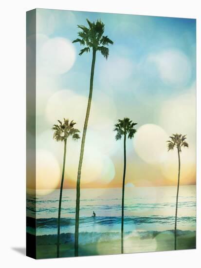 Sunset Surfer-Devon Davis-Stretched Canvas