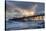 Sunset Through Oceanside Pier-Chris Moyer-Stretched Canvas