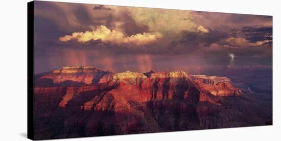 Sunset Thunderstorm at Grand Canyon-Bill Ross-Stretched Canvas