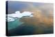 Sunset view of floating ice on Bering Sea, Russia Far East-Keren Su-Premier Image Canvas