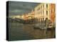 Sunset View of Storm Clouds and Boats on the Grand Canal, Venice, Italy-Janis Miglavs-Premier Image Canvas