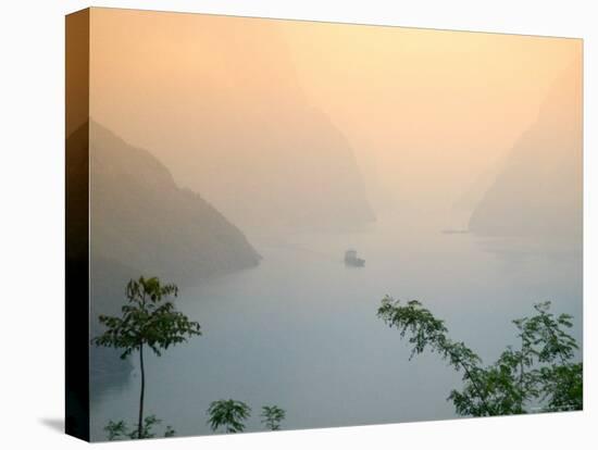 Sunset View of Xiling Gorge, Three Gorges, Yangtze River, China-Keren Su-Premier Image Canvas