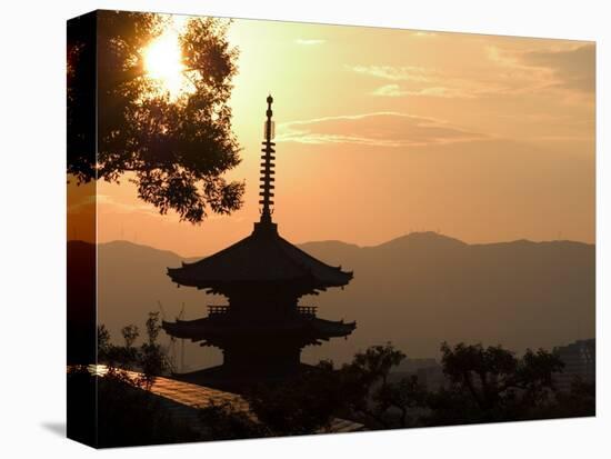 Sunset, Yasaka No to Pagoda, Kyoto City, Honshu, Japan-Christian Kober-Premier Image Canvas