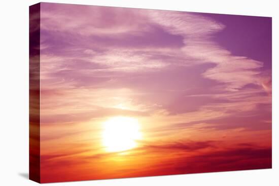 Sunset-frenta-Stretched Canvas