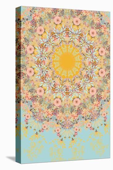 Sunshine Floral Mandala-null-Stretched Canvas