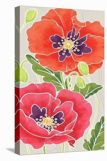 Sunshine Poppies Panel I-Elyse DeNeige-Stretched Canvas