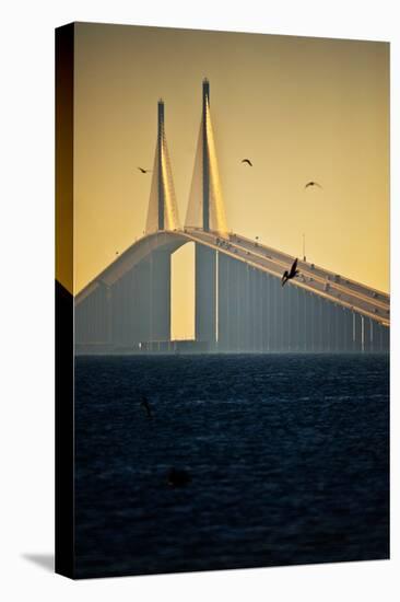 Sunshine Skyway Bridge spanning Tampa Bay, Florida, USA-null-Premier Image Canvas