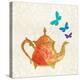 Sunshine Teapot-Meili Van Andel-Stretched Canvas