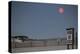 Super Moon and Lifeguard Sign Seen on Atlantic Beach on Long Island, NY-null-Stretched Canvas