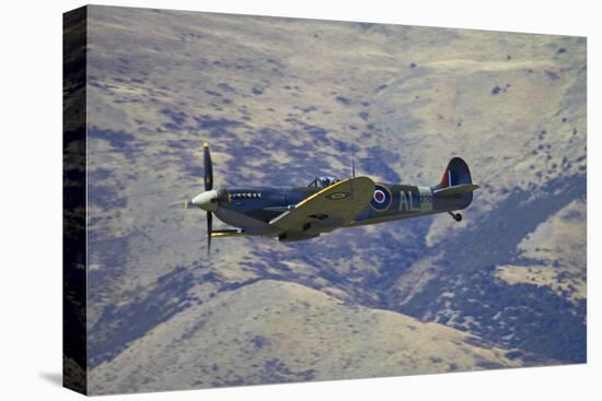 Supermarine Spitfire, British and Allied WWII War Plane, South Island, New Zealand-David Wall-Premier Image Canvas