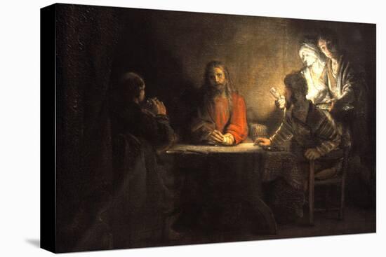 Supper at Emmaus, 1648, by Rembrandt Van Rijn (1606-1669)-null-Premier Image Canvas