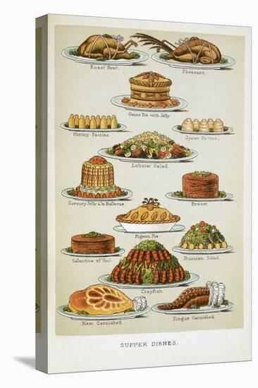 Supper Dishes. Meat and Fish Dishes-Isabella Beeton-Premier Image Canvas