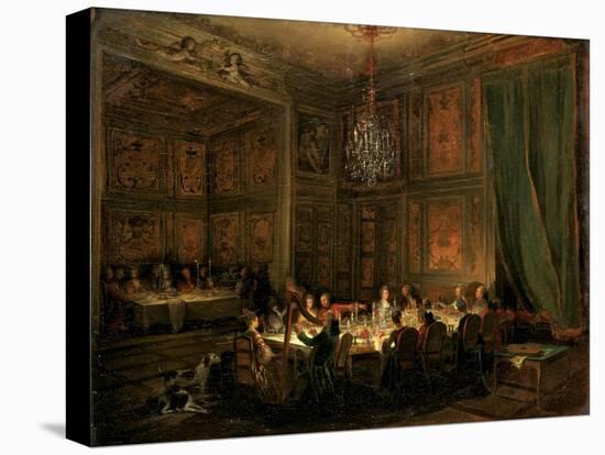 Supper of Prince De Conti at the Temple, 1766-Michel Barthélemy Ollivier-Premier Image Canvas