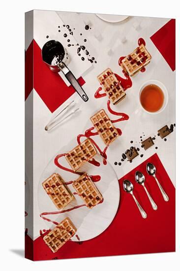 Suprematic Meal: Viennese Waffles-Dina Belenko-Stretched Canvas