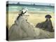 Sur la plage-Edouard Manet-Premier Image Canvas