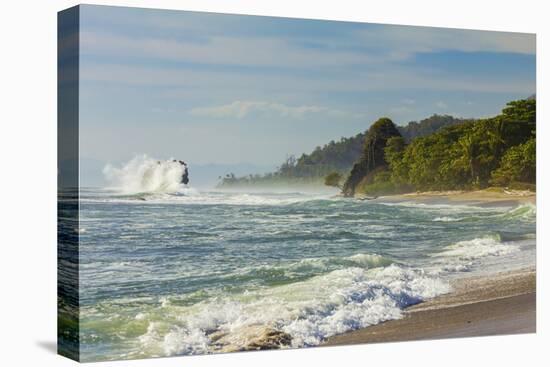 Surf Breaking on Sea Stack and the Penon Rock-Rob Francis-Premier Image Canvas