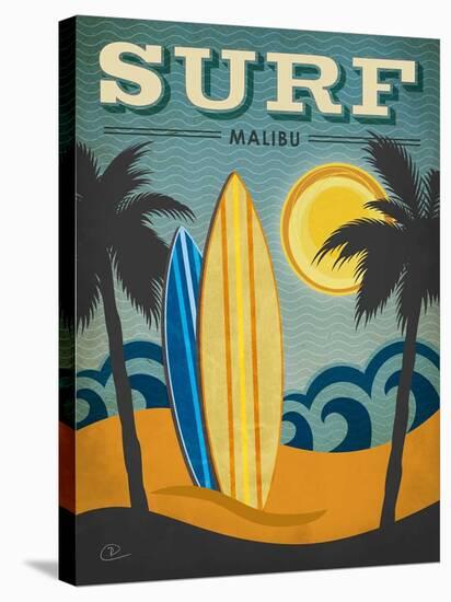 Surf Malibu-Renee Pulve-Stretched Canvas