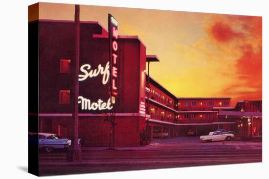 Surf Motel at Sunset-Found Image Press-Premier Image Canvas