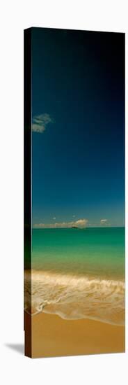 Surf on the Beach, Cat Island, Bahamas-null-Stretched Canvas