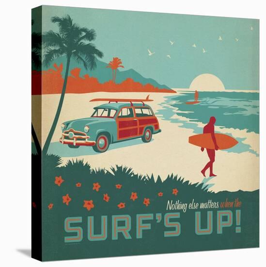 Surf's Up Square-Anderson Design Group-Stretched Canvas