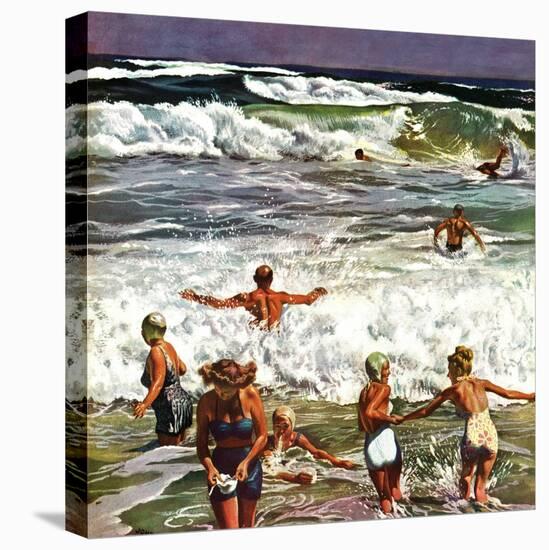 "Surf Swimming," August 14, 1948-John Falter-Premier Image Canvas