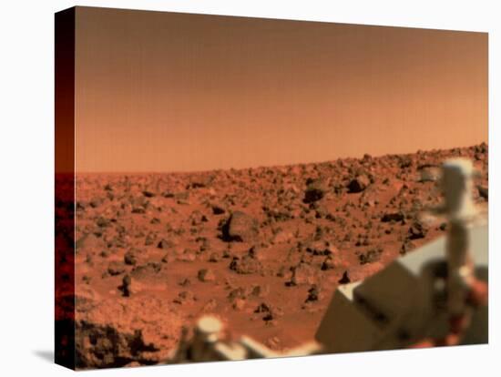 Surface of Mars from Viking 2, with Part of Spacecraft Visible-null-Premier Image Canvas