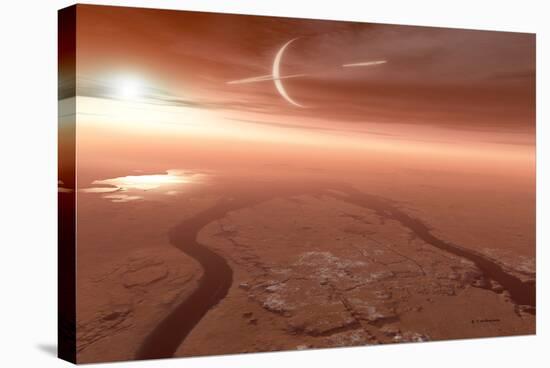 Surface of Titan-Detlev Van Ravenswaay-Premier Image Canvas