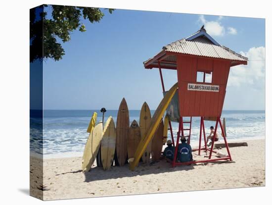 Surfboards Stacked Waiting for Hire at Kuta Beach on the Island of Bali, Indonesia, Southeast Asia-Harding Robert-Premier Image Canvas