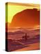 Surfer at Sunset, St Kilda Beach, Dunedin, New Zealand-David Wall-Premier Image Canvas