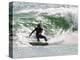 Surfer Goes Right at Tamarack Surf Beach, Carlsbad, California, USA-Nancy & Steve Ross-Premier Image Canvas