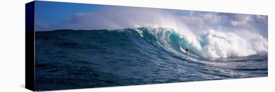 Surfer in the Sea, Maui, Hawaii, USA-null-Premier Image Canvas