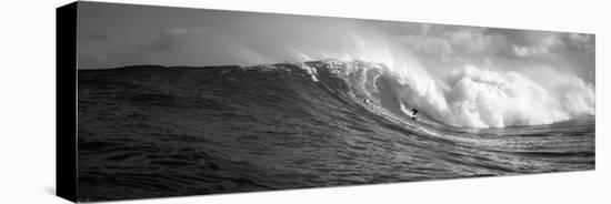 Surfer in the Sea, Maui, Hawaii, USA-null-Stretched Canvas