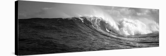 Surfer in the Sea, Maui, Hawaii, USA-null-Premier Image Canvas