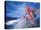 Surfer Nick Beck Riding His Surfboard in the Waters Off Hawaii-George Silk-Premier Image Canvas