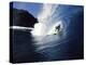 Surfer Riding a Wave-null-Premier Image Canvas