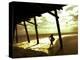 Surfer Walking along Tide-Jan Lakey-Premier Image Canvas