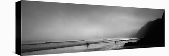 Surfers on the Beach, Point Reyes National Seashore, Marin County, California, USA-null-Stretched Canvas