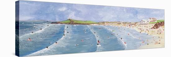 Surfing at Porthmeor-Judy Joel-Premier Image Canvas