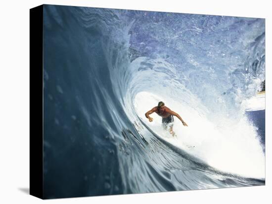 Surfing in the Tube-Sean Davey-Premier Image Canvas