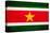 Suriname Flag Design with Wood Patterning - Flags of the World Series-Philippe Hugonnard-Stretched Canvas