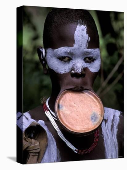 Surma Tribesmen with Lip Plate, Ethiopia-Gavriel Jecan-Premier Image Canvas