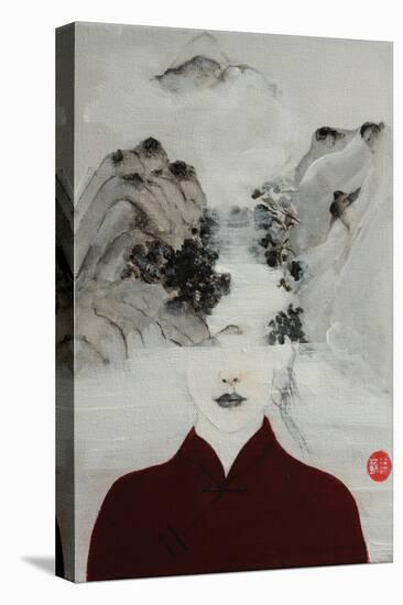 Surreal Woman in Chinese Renaissance Landscape, 2016-Susan Adams-Premier Image Canvas