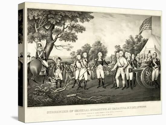 Surrender of General Burgoyne at Saratoga, N.Y., October 17th 1777, Pub. N. Currier, 1852-John Trumbull-Premier Image Canvas
