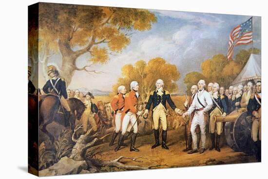 Surrender of General Burgoyne at Saratoga, New York, 17 October 1777-John Trumbull-Premier Image Canvas