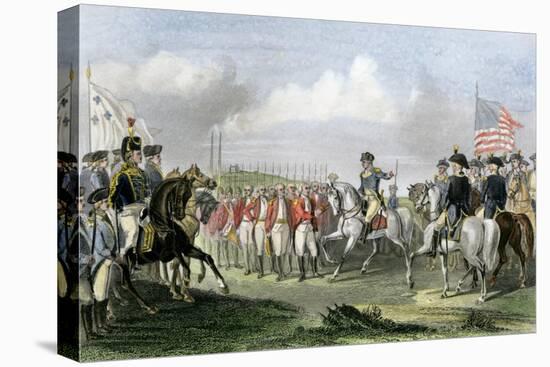 Surrender of the British Army under Lord Cornwallis at Yorktown, c.1781-null-Premier Image Canvas