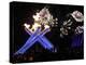 Surrounding the Olympic Flame as Fireworks Explode after the Opening Ceremony of 2010 Winter Games-null-Premier Image Canvas
