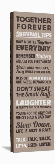 Survival Tips I-The Vintage Collection-Stretched Canvas